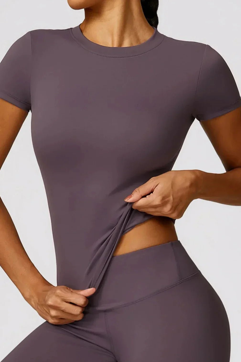 JASY | Elegant seamless leggings och t-shirt set för ultimat bärkomfort