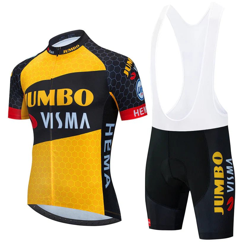 Jumbo Visma - Set för professionella cyklister Gul 2021