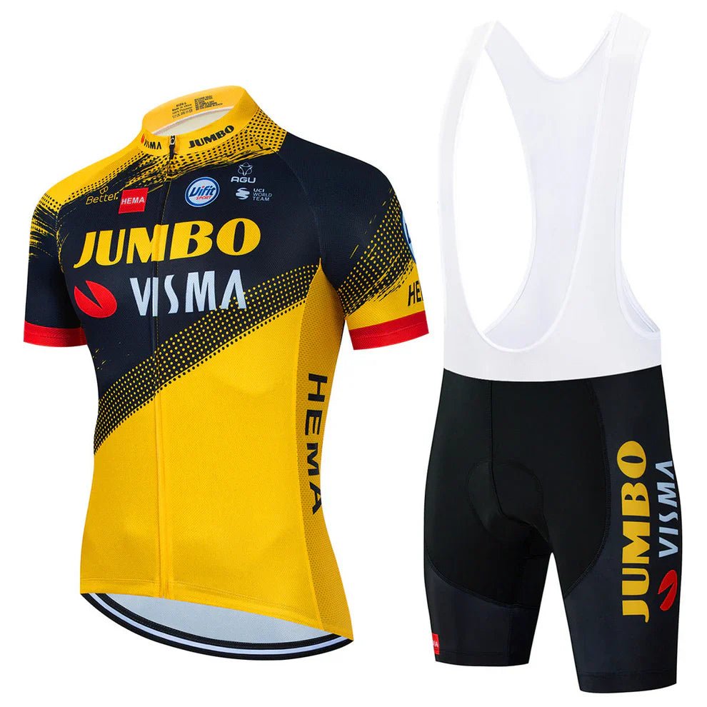 Jumbo Visma - Set för professionella cyklister Gul 2024