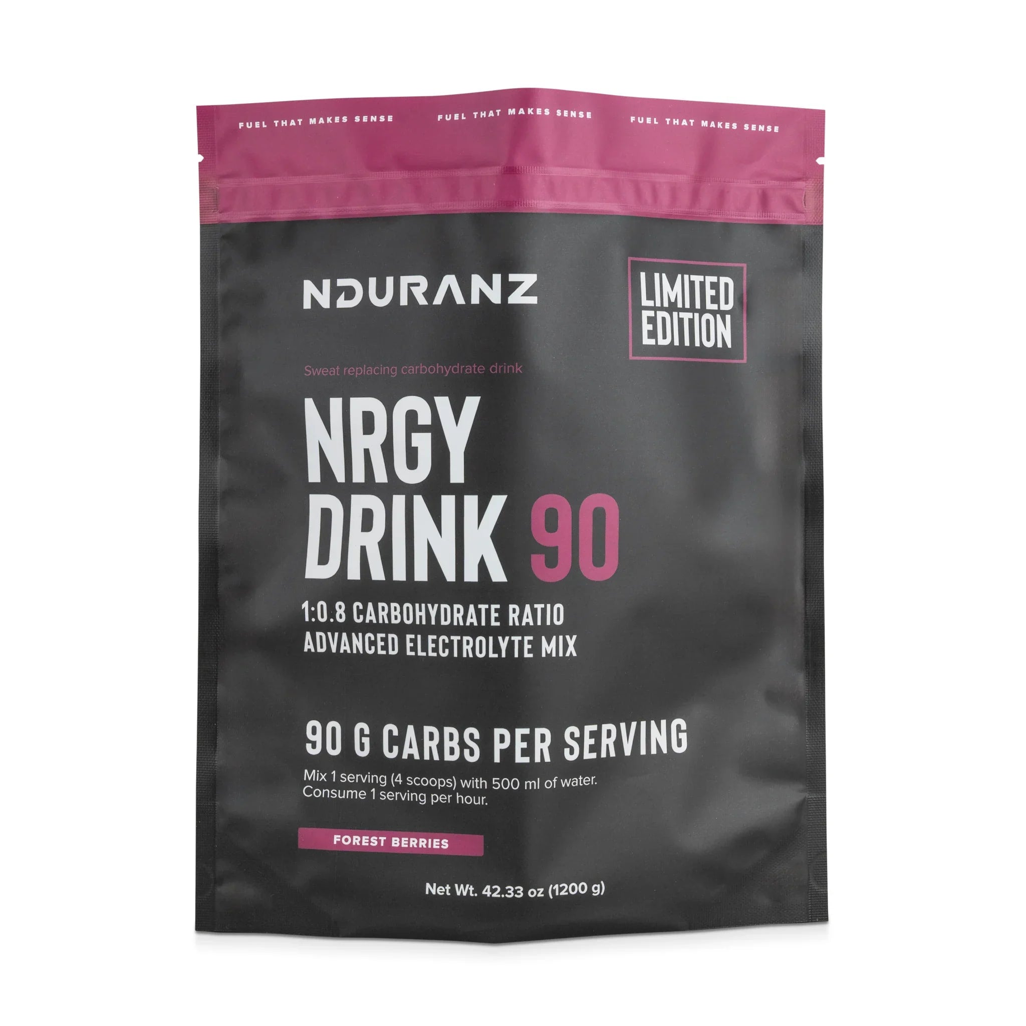 Nrgy Drink 90 – Sports Drink, Limited Edition Bärfrukter (06 28)