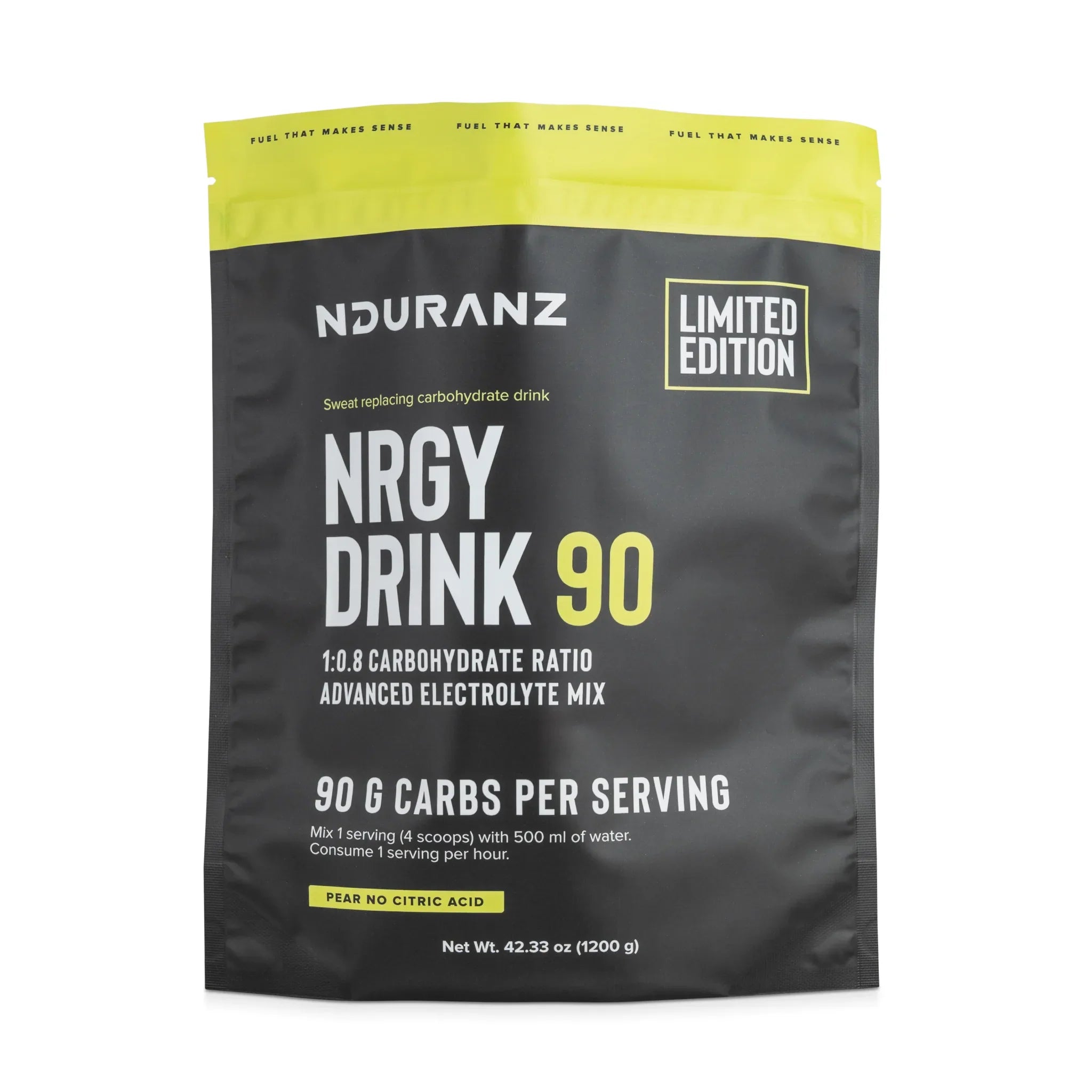 Nrgy Drink 90 – Sports Drink, Limited Edition Päron-utan citronsyra (06 28)