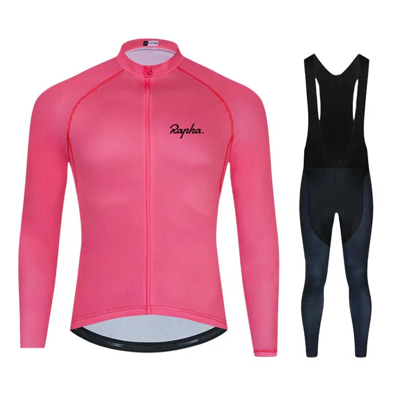 Rapha - Professionellt långärmat cykelställ Rosa
