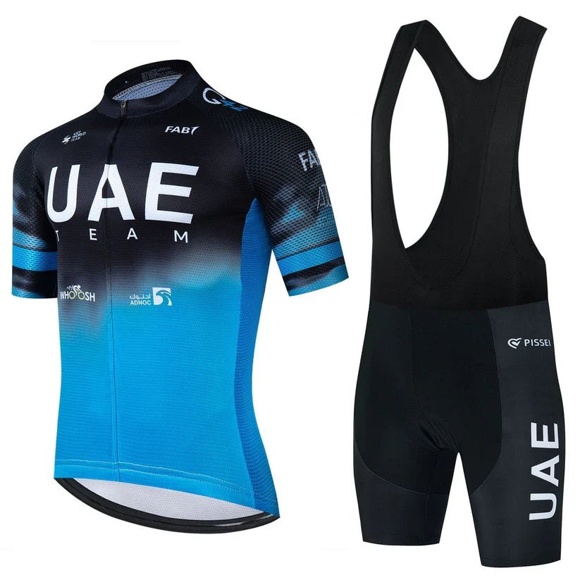 UAE - Professionell cykelklädesuppsättning Blå
